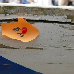 Etiqueta com o número do lote
